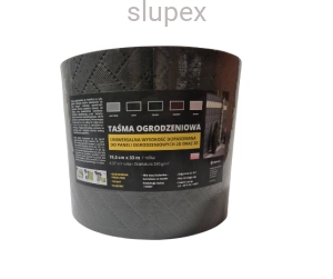 Taśma ogrodzeniowa maskująca ciemny szary33 mb (1)